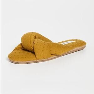 Madewell Egyptian Gold Sylvie Twisted Clip Dot Slippers-7